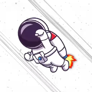 🚀-Space Life by @WASTEDSTUDIO, Telegram Sticker