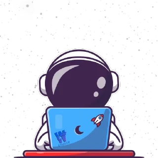 👨‍💻-Space Life by @WASTEDSTUDIO, Telegram Sticker