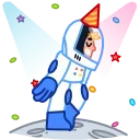 🥳-Astro Nate, Telegram Sticker