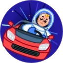 🚘-Astro Nate, Telegram Sticker