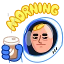 😪-Astro Nate, Telegram Sticker
