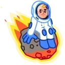 😐-Astro Nate, Telegram Sticker