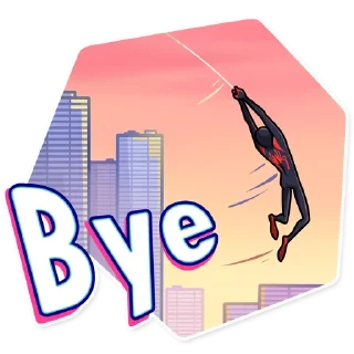 👋-Into the Spider-Verse, Telegram Sticker