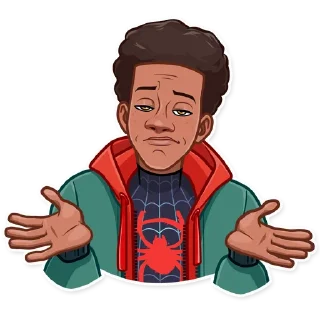 🤷‍♂️-Into the Spider-Verse, Telegram Sticker