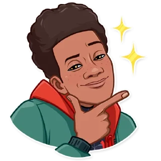 😏-Into the Spider-Verse, Telegram Sticker
