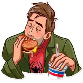 🍔-Into the Spider-Verse, Telegram Sticker