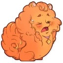 😫-Curly the Spitz, Telegram Sticker