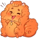 😆-Curly the Spitz, Telegram Sticker
