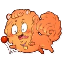 😀-Curly the Spitz, Telegram Sticker