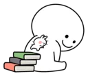 😴-Spoiled Rabbit Small For You, Telegram Sticker