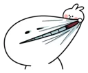 ✊-Spoiled Rabbit Small For You, Telegram Sticker