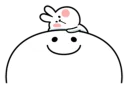 😍-Spoiled Rabbit Small For You, Telegram Sticker