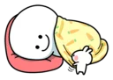 💤-Spoiled Rabbit Small For You, Telegram Sticker