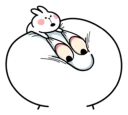 ✊-Spoiled Rabbit Small For You, Telegram Sticker