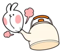 😳-Spoiled Rabbit Small For You, Telegram Sticker