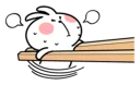 😓-Spoiled Rabbit Small For You, Telegram Sticker