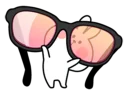 😳-Spoiled Rabbit Small For You, Telegram Sticker