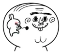 😂-Spoiled Rabbit Small For You, Telegram Sticker