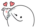 😘-Spoiled Rabbit Small For You, Telegram Sticker