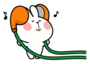 😊-Spoiled Rabbit Small For You, Telegram Sticker