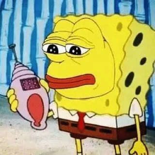 😐-SpongebobMemes - @PhantomSticker, Telegram Sticker