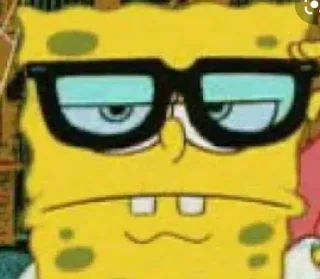 🤓-SpongebobMemes - @PhantomSticker, Telegram Sticker