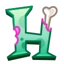 🔤-Spooky Letters @StickerEmojiRobot, Telegram Sticker