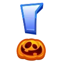 ❗️-Spooky Letters @StickerEmojiRobot, Telegram Sticker