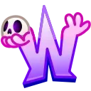 🔤-Spooky Letters @StickerEmojiRobot, Telegram Sticker