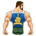 🖕-Sport Guy, Telegram Sticker