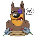 😤-Dobie the Spy, Telegram Sticker