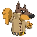 👎-Dobie the Spy, Telegram Sticker