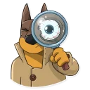 🕵-Dobie the Spy, Telegram Sticker