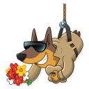 💐-Dobie the Spy, Telegram Sticker