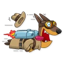 🚀-Dobie the Spy, Telegram Sticker