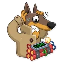 😰-Dobie the Spy, Telegram Sticker