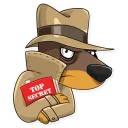 😶-Dobie the Spy, Telegram Sticker