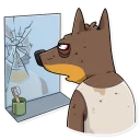 😓-Dobie the Spy, Telegram Sticker