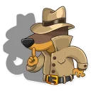 🤐-Dobie the Spy, Telegram Sticker