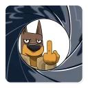 🖕-Dobie the Spy, Telegram Sticker