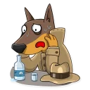 😧-Dobie the Spy, Telegram Sticker