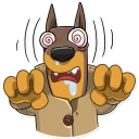 😲-Dobie the Spy, Telegram Sticker