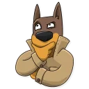 🤔-Dobie the Spy, Telegram Sticker
