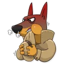 😡-Dobie the Spy, Telegram Sticker