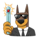 😎-Dobie the Spy, Telegram Sticker