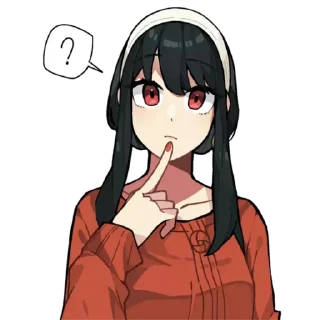 😕-Spy x family @Toji_sama, Telegram Sticker