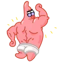 💪-Patrick @oliplusmzr, Telegram Sticker