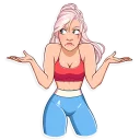 🤷‍♀️-Stay Fit, Telegram Sticker