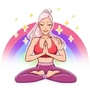 🧘‍♀-Stay Fit, Telegram Sticker
