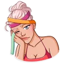 😪-Stay Fit, Telegram Sticker